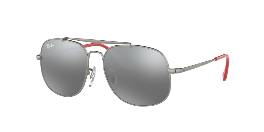 Ray-Ban Junior JUNIOR THE GENERAL RJ9561S Square Sunglasses  250/88-MATTE GUNMETAL 50-13-130 - Color Map gunmetal