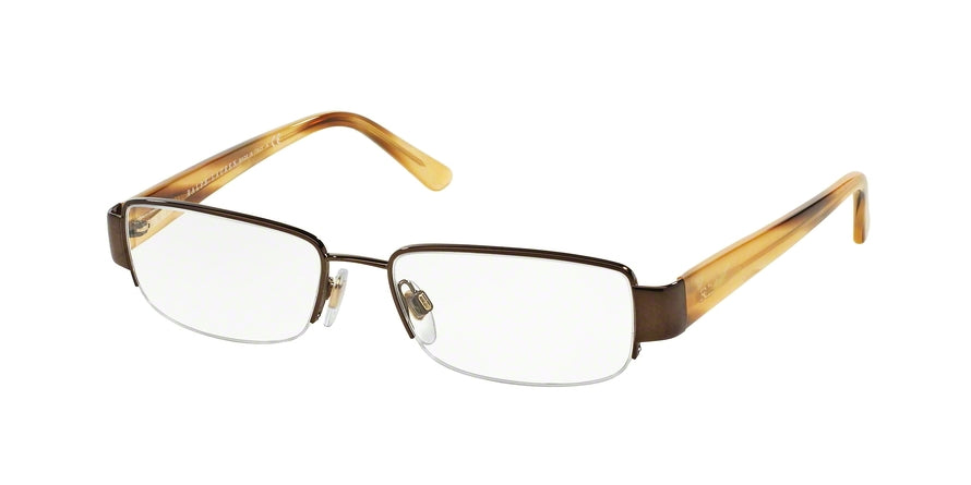 Ralph Lauren RL5034 Rectangle Eyeglasses  9013-SHINY BROWN 50-16-135 - Color Map brown