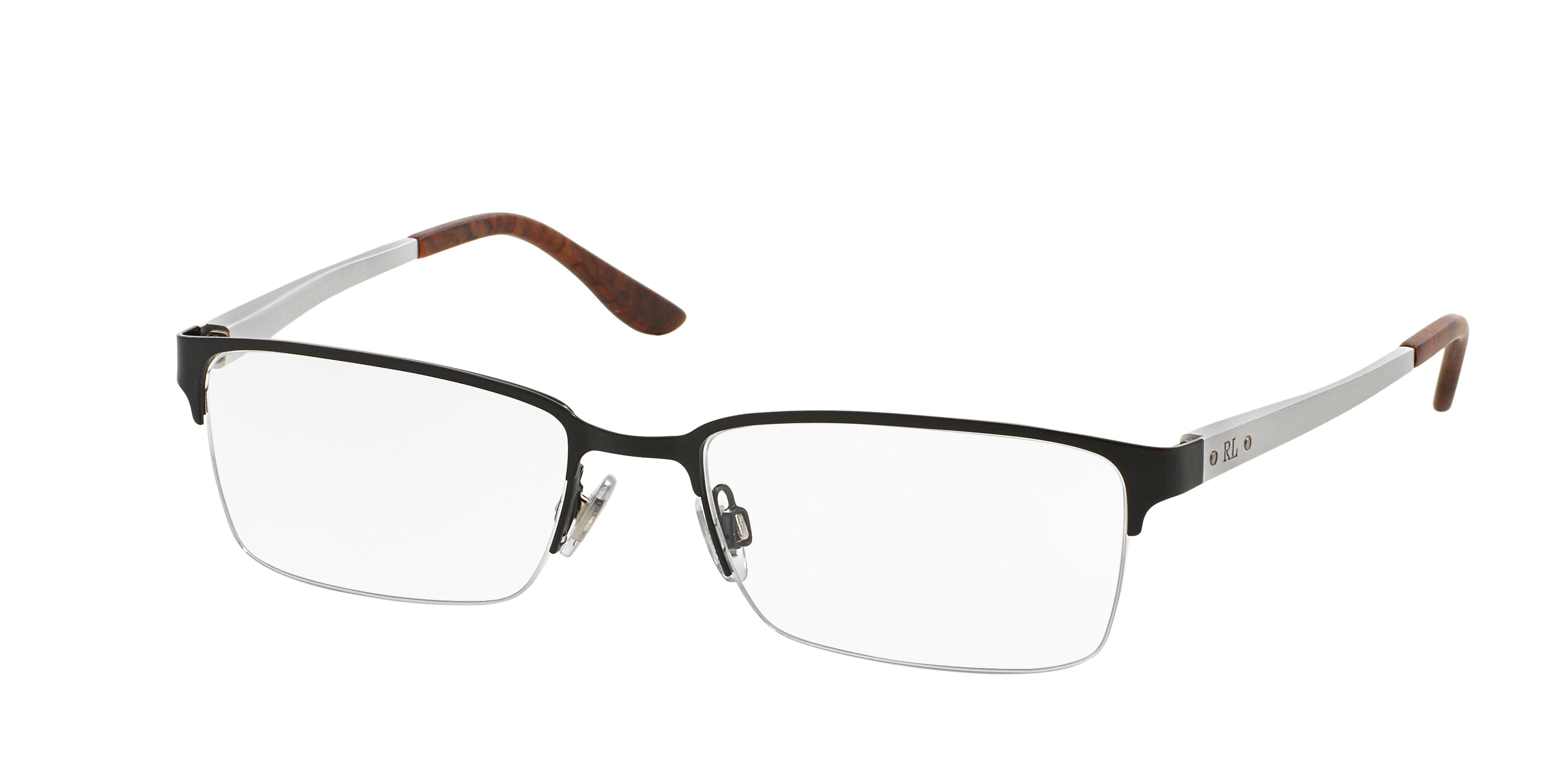Ralph Lauren RL5089 Rectangle Eyeglasses  9281-Semi-Shiny Black 53-140-18 - Color Map Black