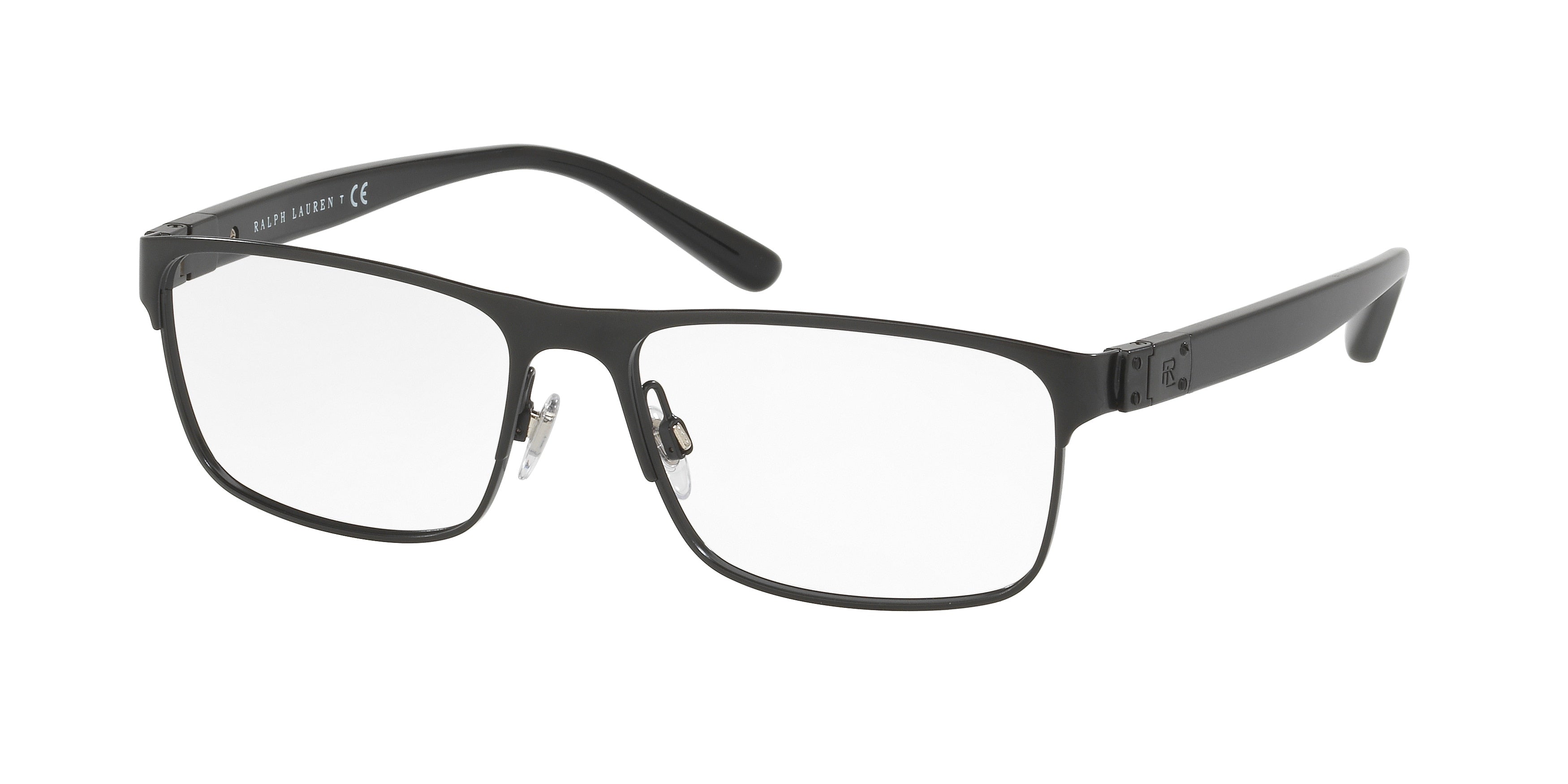 Ralph Lauren RL5095 Rectangle Eyeglasses  9003-Semi-Shiny Black 56-145-16 - Color Map Black