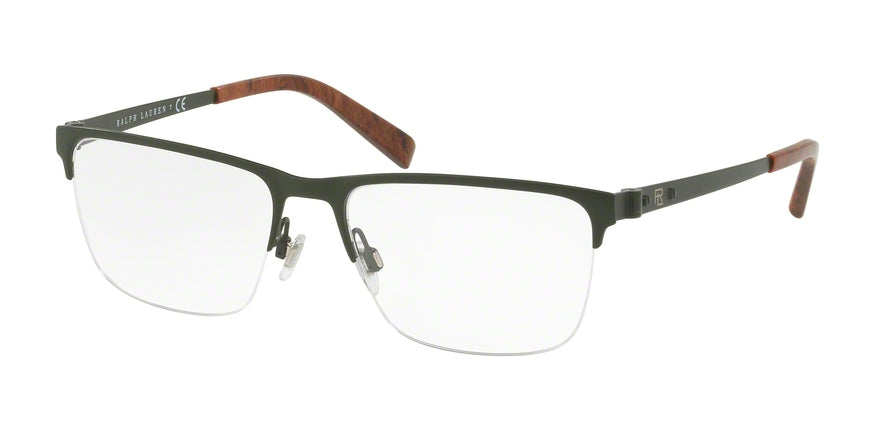 Ralph Lauren RL5097 Rectangle Eyeglasses  9005-MATTE OLIVE GREEN 55-17-140 - Color Map green