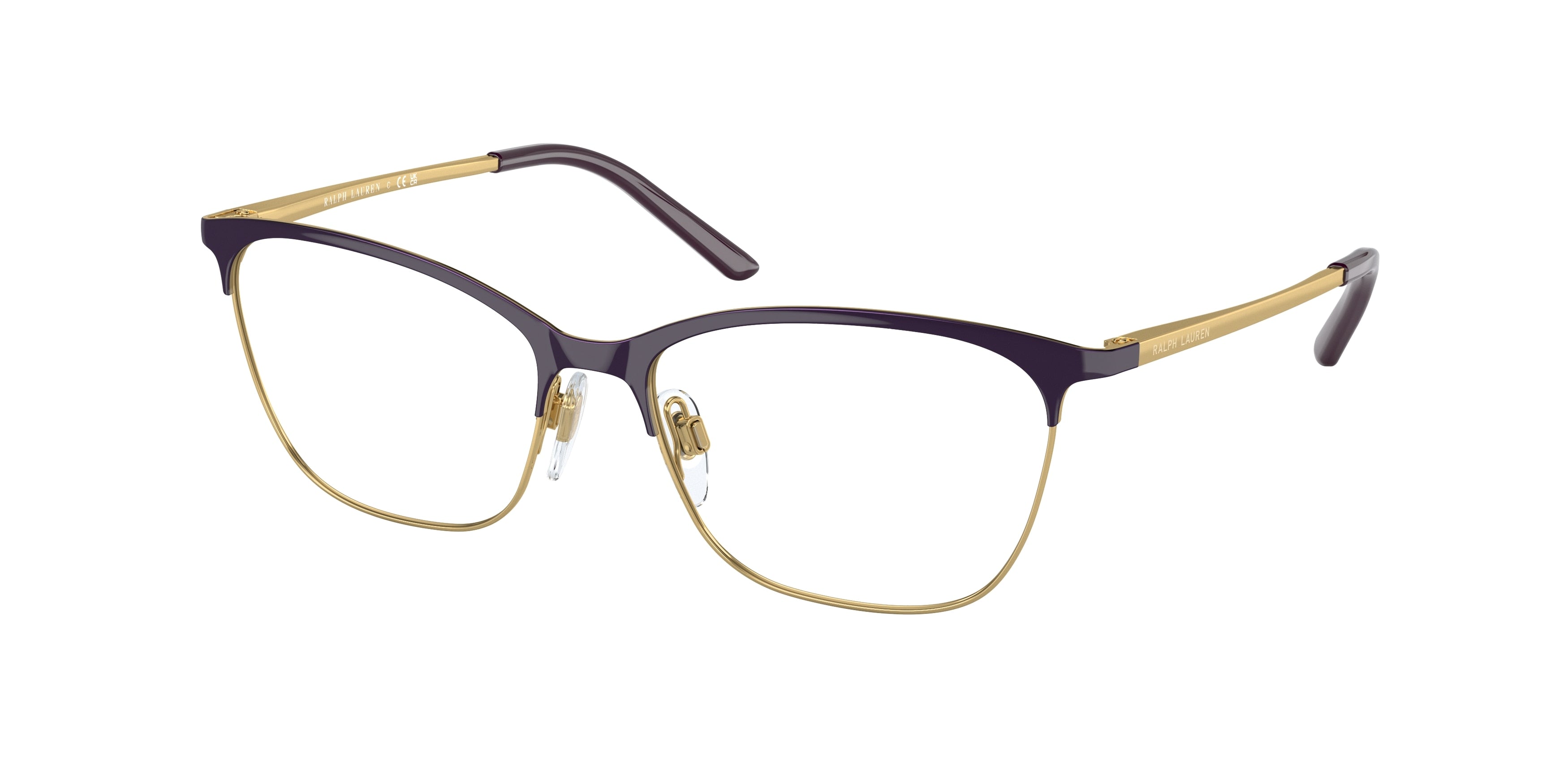 Ralph Lauren RL5104 Cat Eye Eyeglasses  9448-Violet On Gold 54-135-16 - Color Map Violet