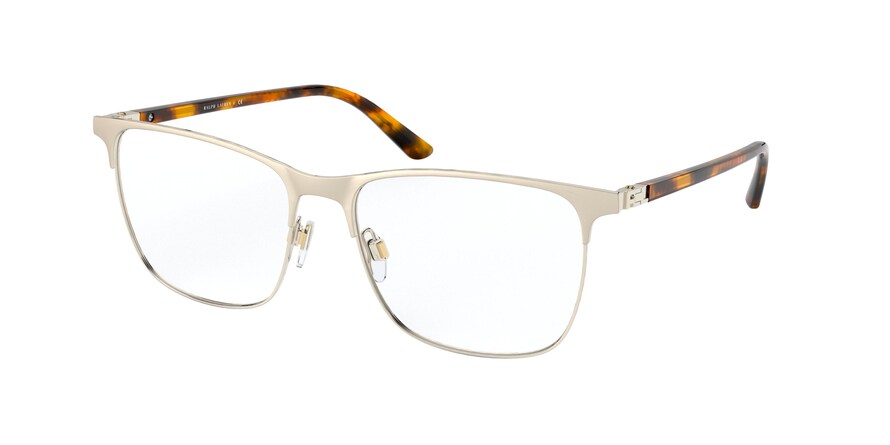 Ralph Lauren RL5107 Square Eyeglasses  9116-MATTE PALE GOLD 54-16-140 - Color Map gold