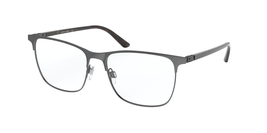 Ralph Lauren RL5107 Square Eyeglasses  9157-DARK GUNMETAL 54-16-140 - Color Map gunmetal