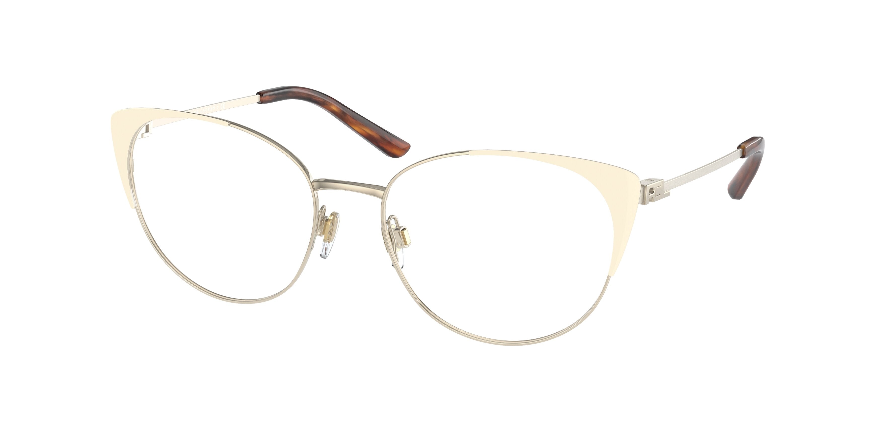Ralph Lauren RL5111 Cat Eye Eyeglasses  9418-Shiny Pale Gold/Cream 54-135-17 - Color Map Gold