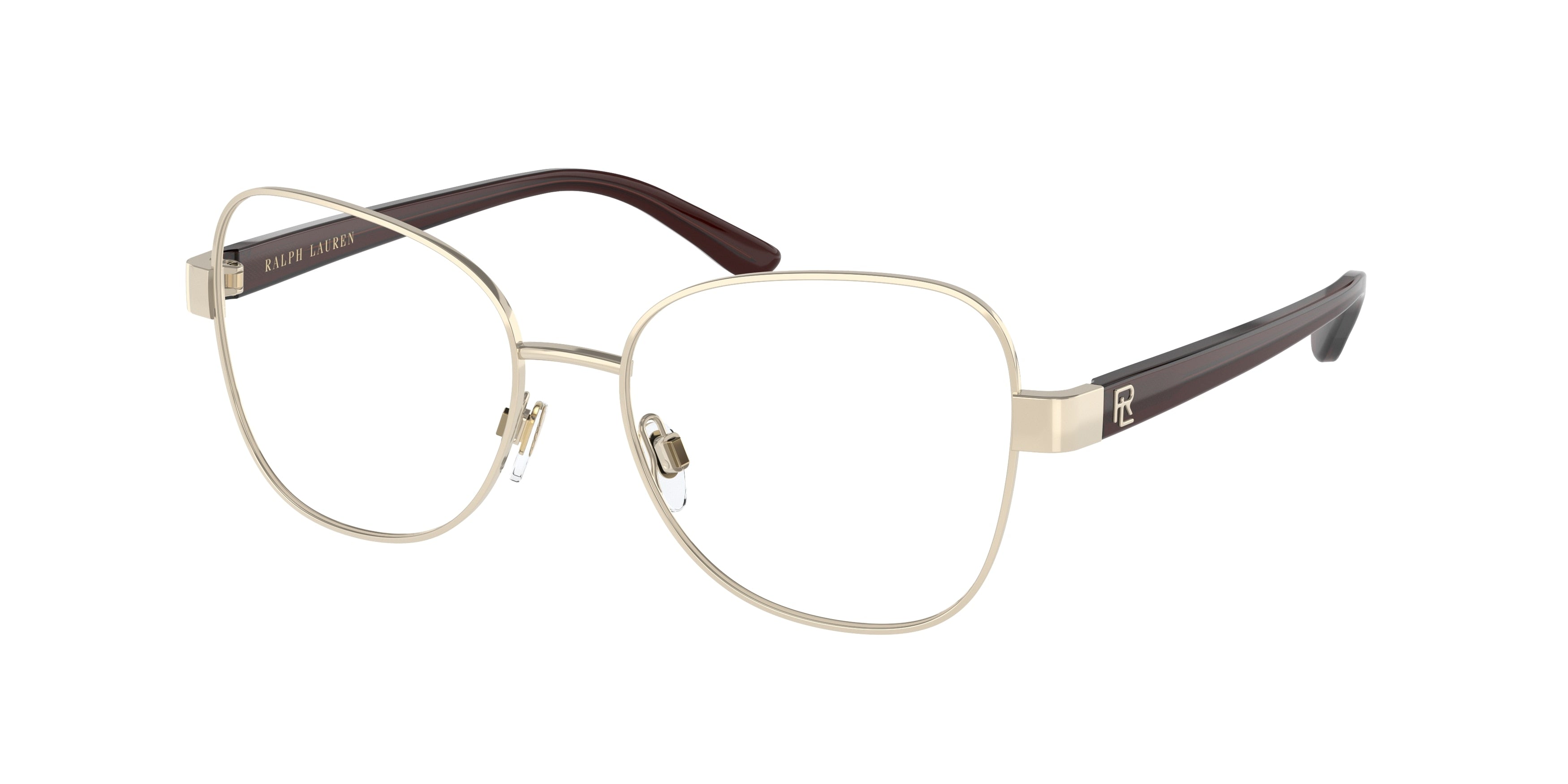 Ralph Lauren RL5114 Irregular Eyeglasses  9316-Shiny Pale Gold 54-140-16 - Color Map Gold