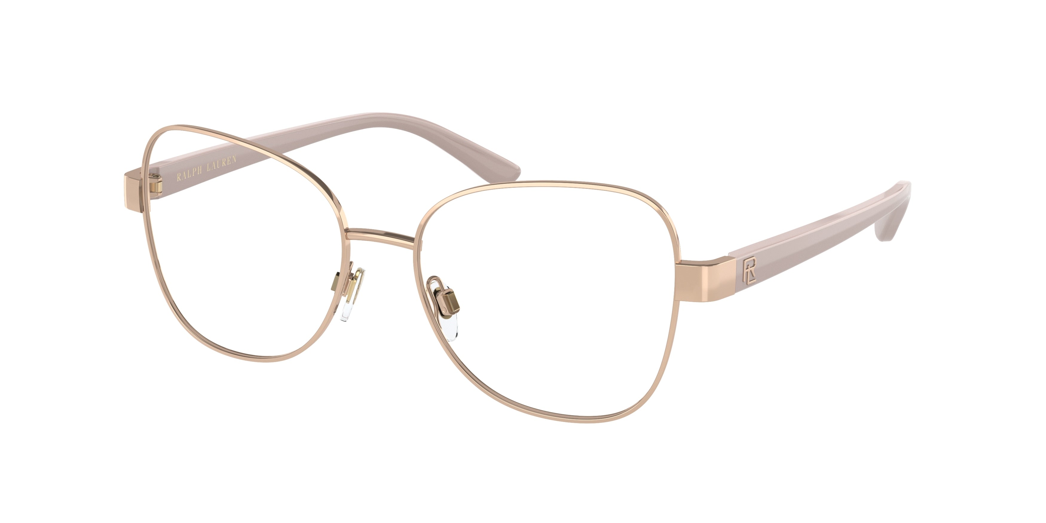 Ralph Lauren RL5114 Irregular Eyeglasses  9350-Shiny Rose Gold 54-140-16 - Color Map Gold