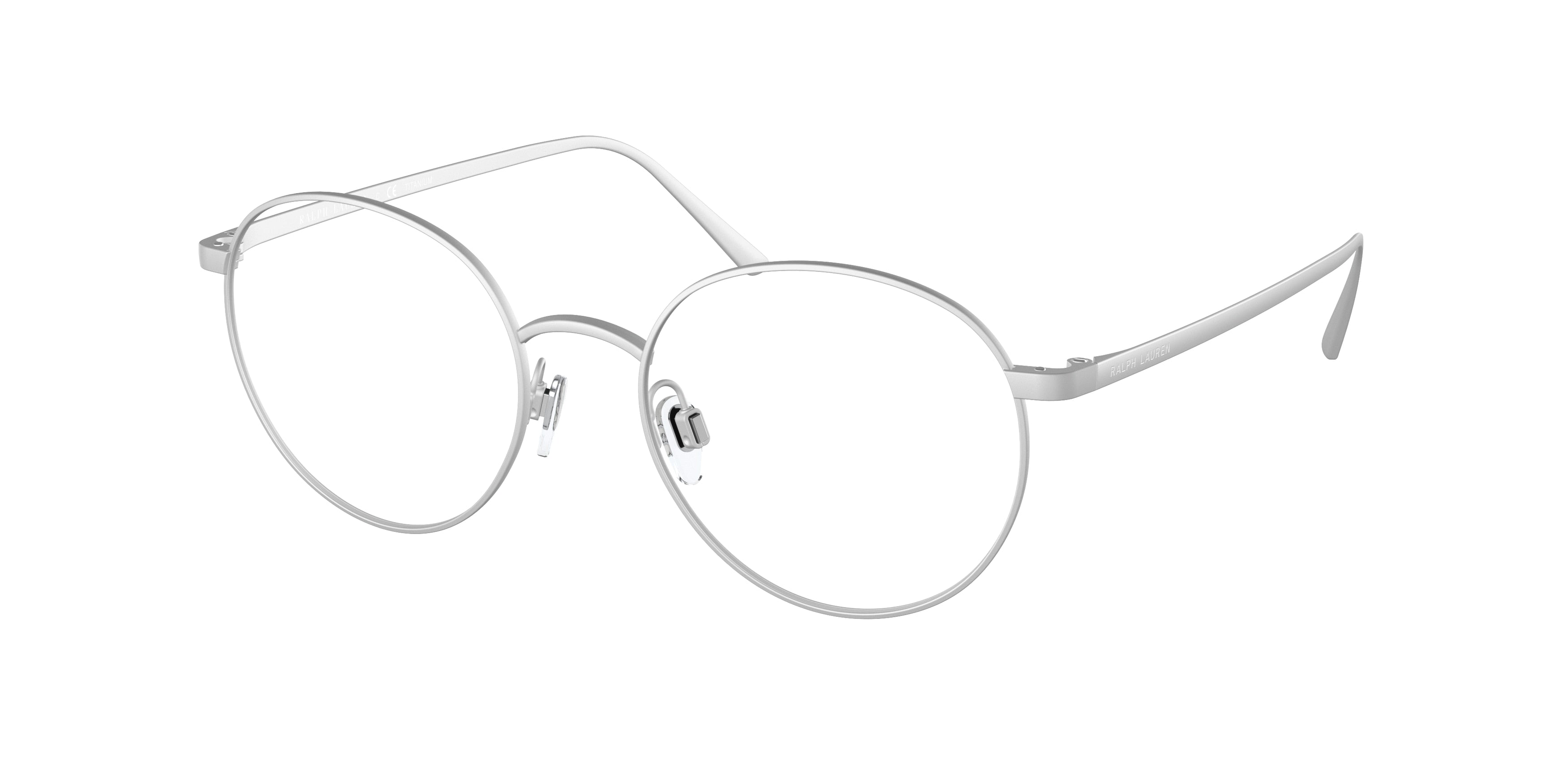 Ralph Lauren RL5116T Round Eyeglasses  9010-Matte Silver 51-145-18 - Color Map Silver