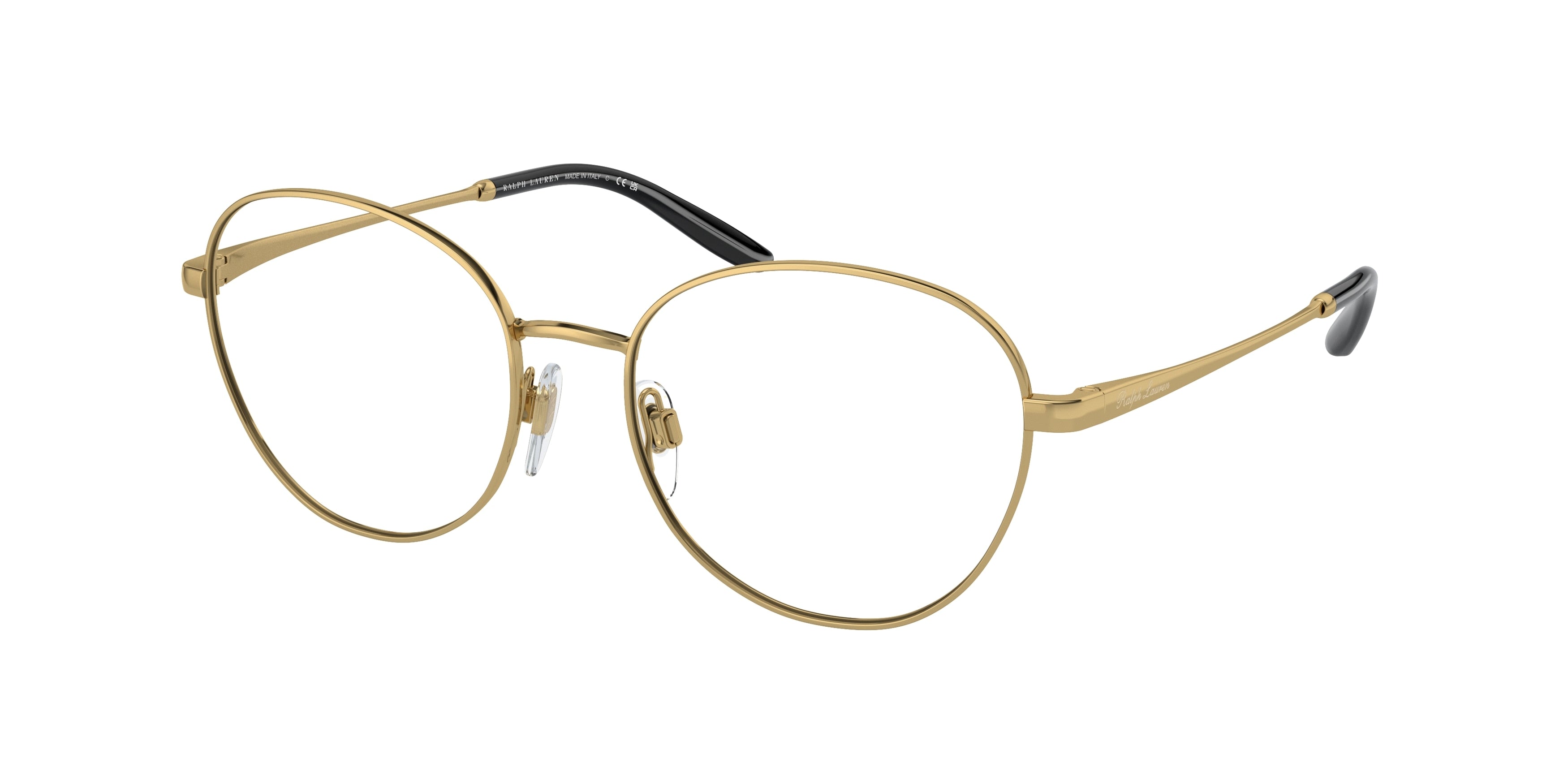 Ralph Lauren RL5121 Round Eyeglasses  9004-Gold 53-145-17 - Color Map Gold