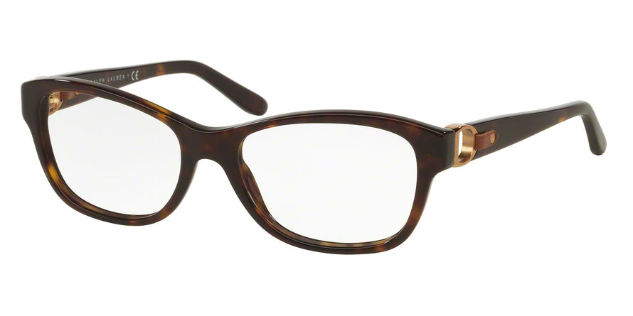 Ralph Lauren RL6113Q Cat Eye Eyeglasses  5003-DARK HAVANA 54-17-140 - Color Map havana