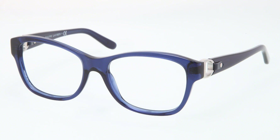Ralph Lauren RL6113Q Cat Eye Eyeglasses  5033-DARK BLUE TRANSPARENT 52-17-140 - Color Map blue