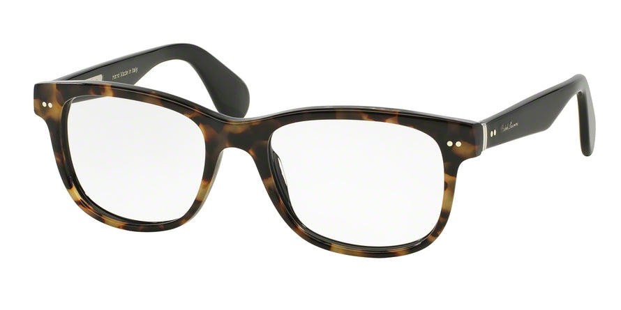 Ralph Lauren RL6127P Square Eyeglasses  5010-SHINY SPOTTY TORTOISE ON BLACK 54-19-145 - Color Map havana