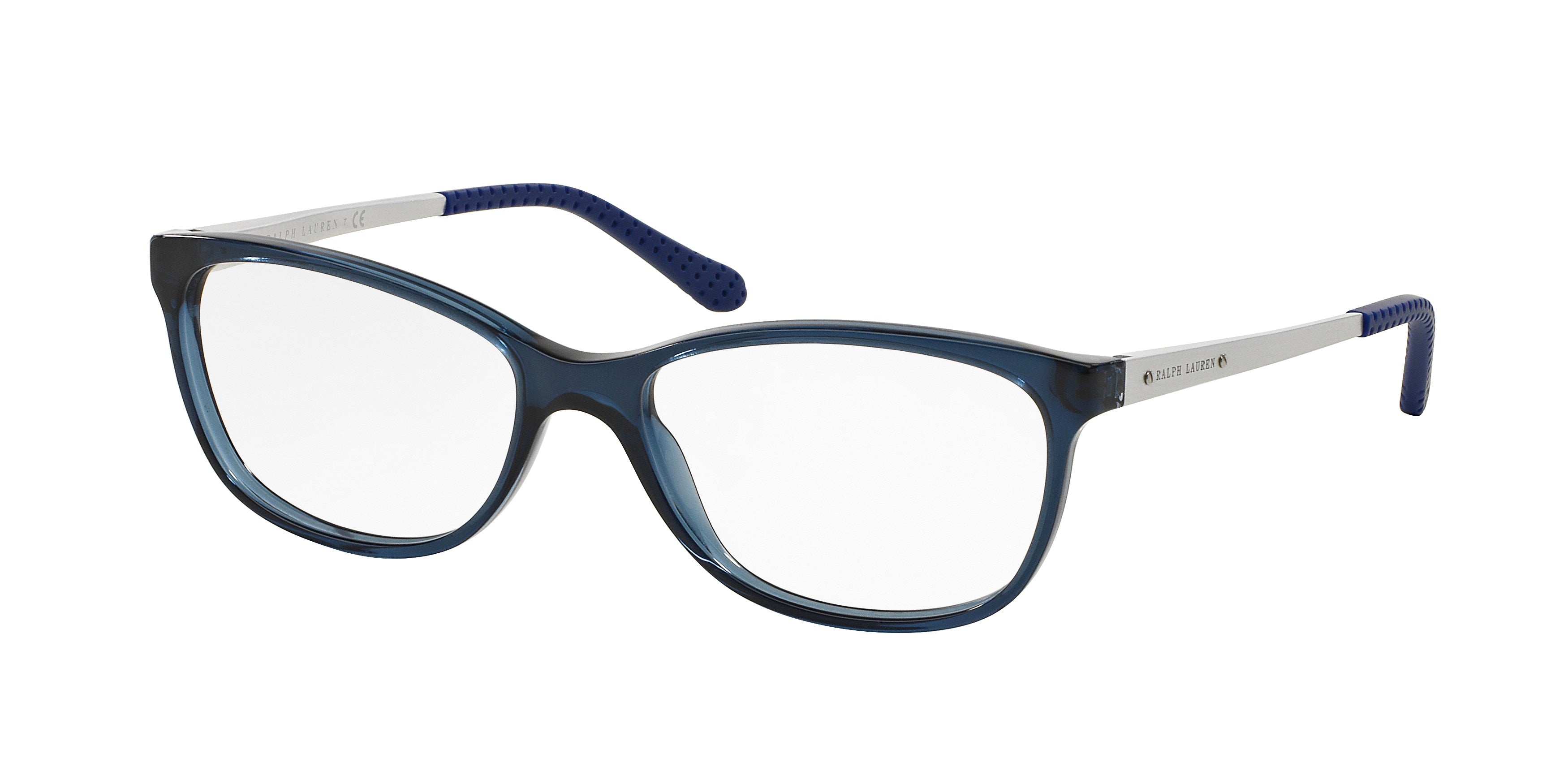 Ralph Lauren RL6135 Rectangle Eyeglasses  5276-Shiny Blue Sea 54-140-16 - Color Map Blue