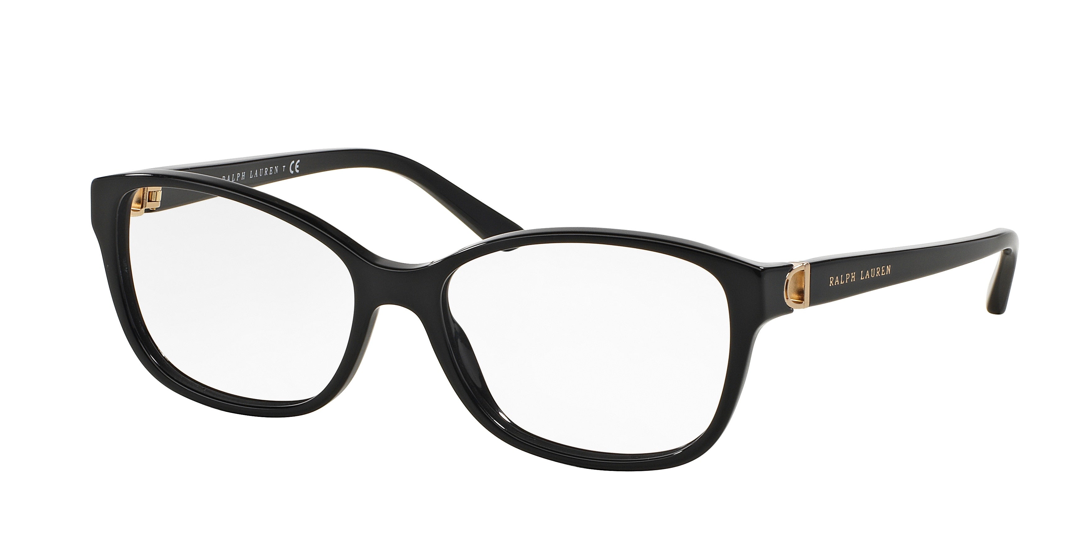 Ralph Lauren RL6136 Square Eyeglasses  5001-Shiny Black 53-135-16 - Color Map Black