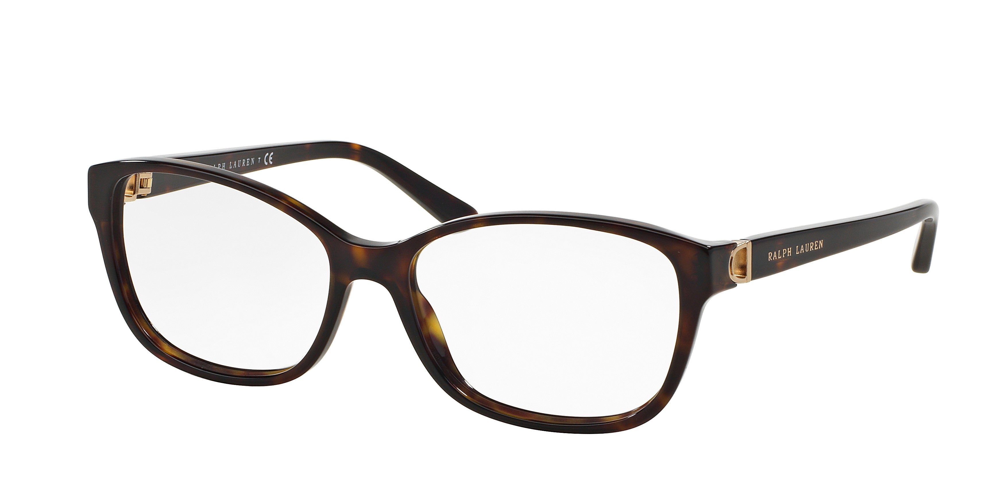 Ralph Lauren RL6136 Square Eyeglasses  5003-Shiny Dark Havana 53-135-16 - Color Map Brown