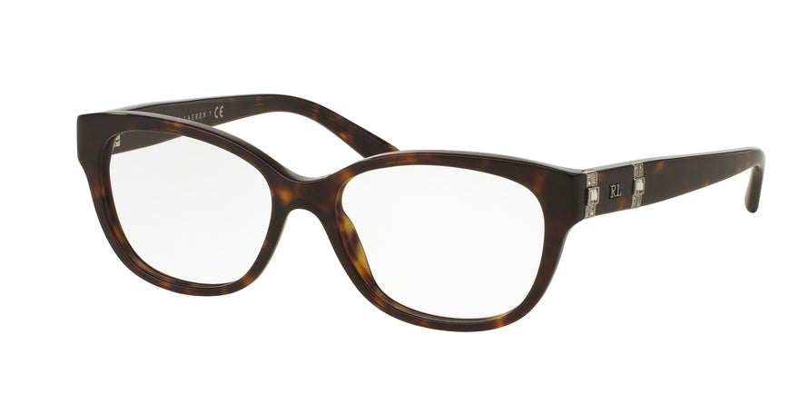 Ralph Lauren RL6146B Square Eyeglasses  5003-SHINY DARK HAVANA 52-16-140 - Color Map havana