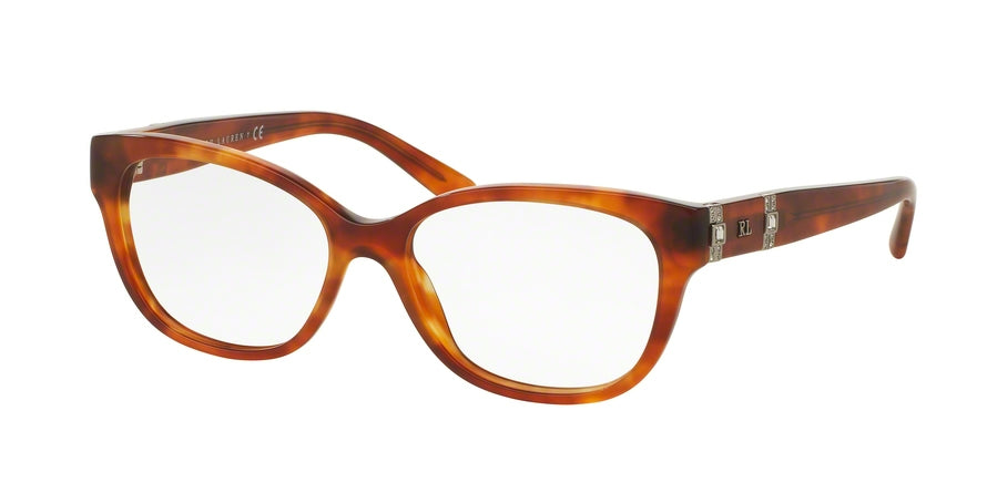 Ralph Lauren RL6146B Square Eyeglasses  5023-SHINY RED HAVANA 52-16-140 - Color Map havana