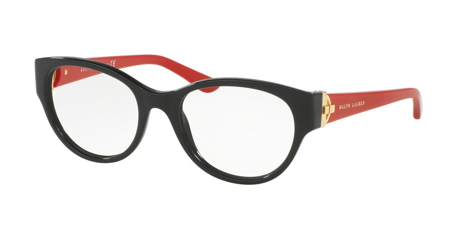 Ralph Lauren RL6150 Square Eyeglasses  5001-BLACK 51-19-140 - Color Map black