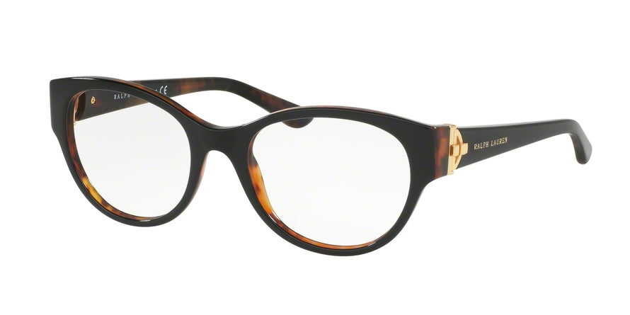 Ralph Lauren RL6150 Square Eyeglasses  5260-BLACK/HAVANA 51-19-140 - Color Map black