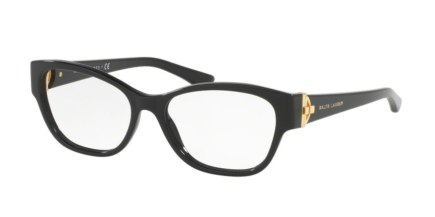 Ralph Lauren RL6151 Square Eyeglasses  5001-BLACK 52-16-140 - Color Map black