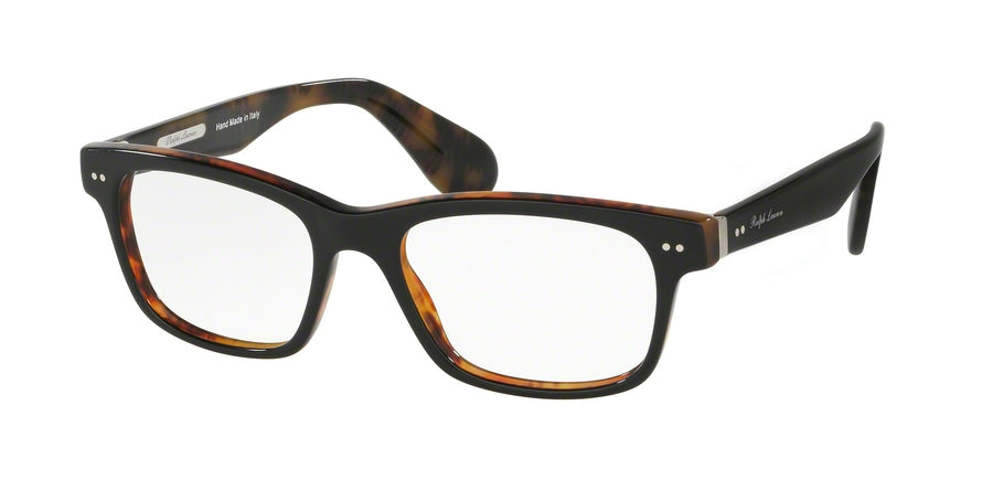 Ralph Lauren RL6153P Square Eyeglasses  5260-BLACK/HAVANA 55-18-145 - Color Map black