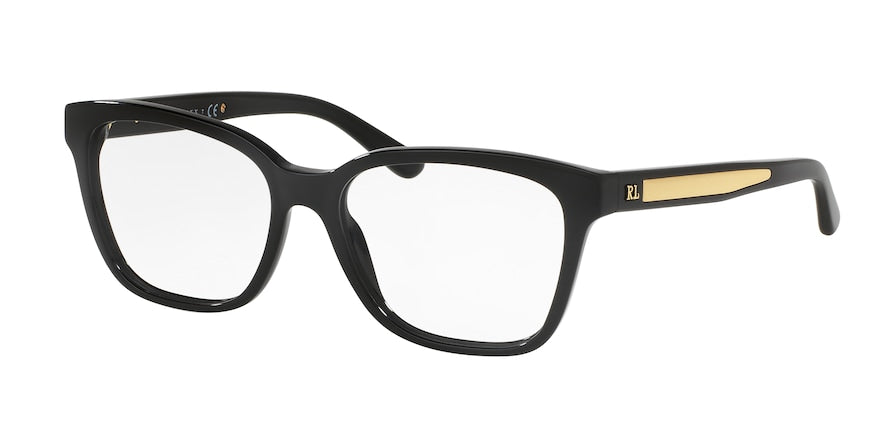 Ralph Lauren RL6154 Square Eyeglasses  5001-BLACK 51-16-140 - Color Map black