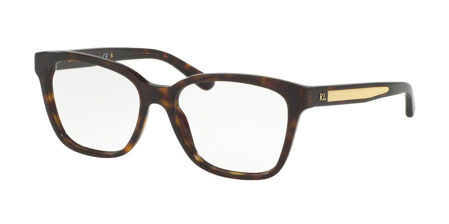 Ralph Lauren RL6154 Square Eyeglasses  5003-DARK HAVANA 53-16-140 - Color Map havana