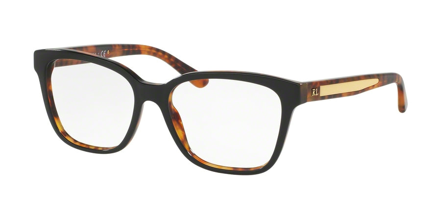 Ralph Lauren RL6154 Square Eyeglasses  5260-BLACK/HAVANA JERRY 51-16-140 - Color Map black