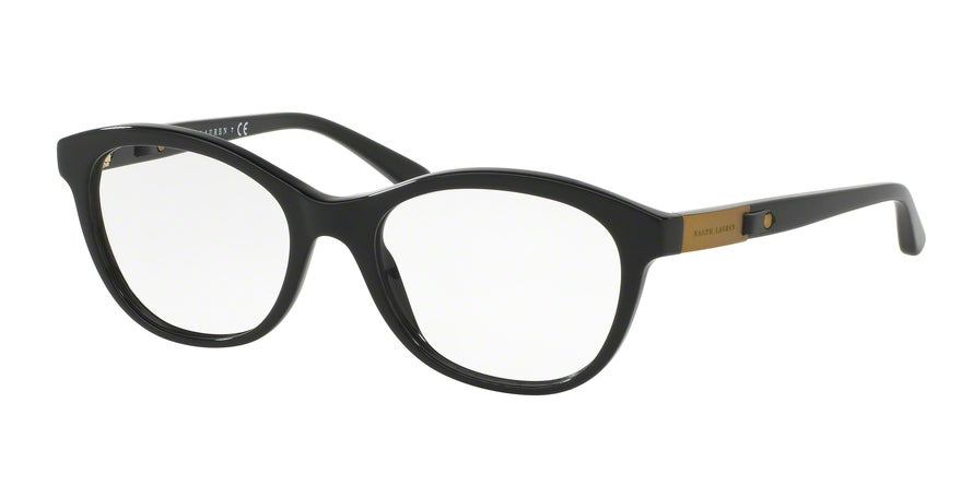 Ralph Lauren RL6157Q Butterfly Eyeglasses  5001-BLACK 53-18-140 - Color Map black