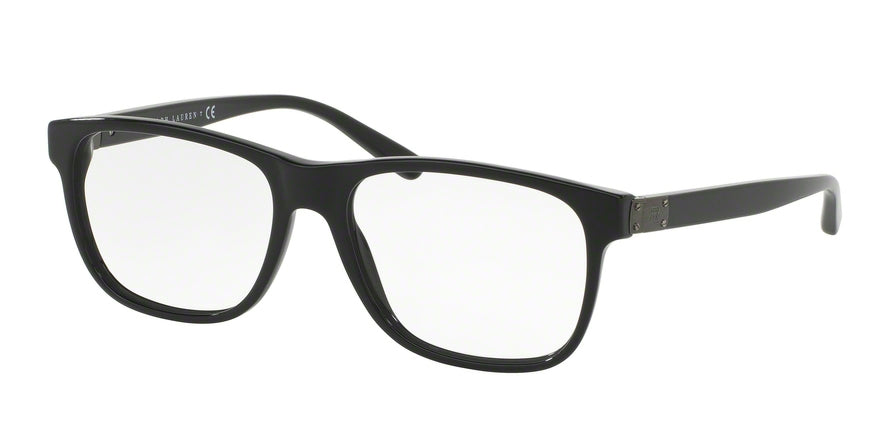 Ralph Lauren RL6158 Square Eyeglasses  5001-BLACK 56-17-150 - Color Map black