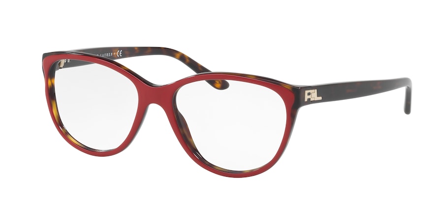 Ralph Lauren RL6161 Butterfly Eyeglasses  5632-TOP RED/DARK HAVANA 54-16-140 - Color Map red