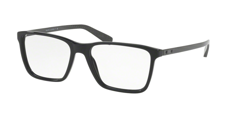 Ralph Lauren RL6163 Rectangle Eyeglasses  5001-BLACK 55-17-145 - Color Map black