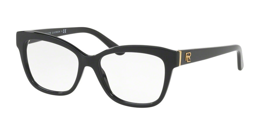 Ralph Lauren RL6164 Cat Eye Eyeglasses  5001-BLACK 53-16-140 - Color Map black