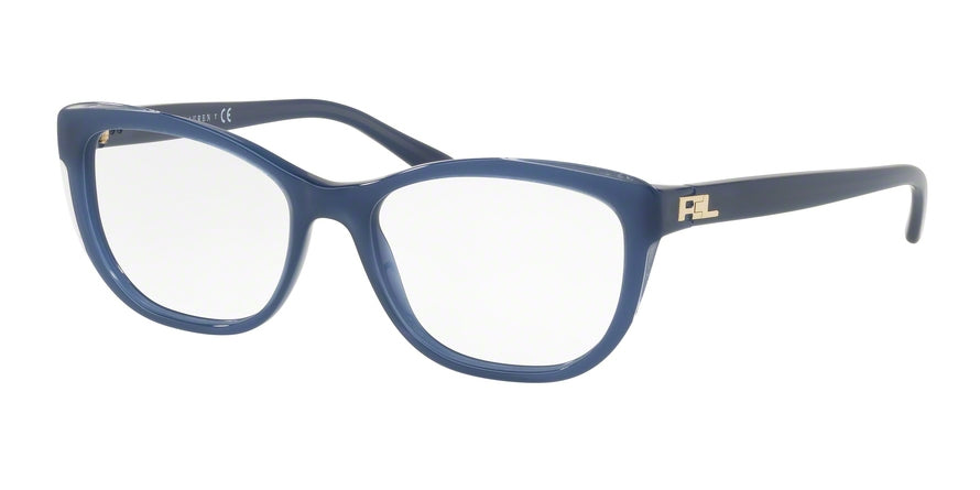 Ralph Lauren RL6170 Cat Eye Eyeglasses  5659-TOP TRASPARENT/BLUE 54-17-140 - Color Map blue