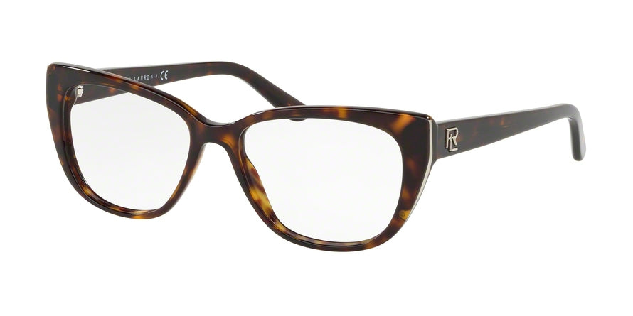 Ralph Lauren RL6171 Irregular Eyeglasses  5003-DARK HAVANA 54-16-140 - Color Map havana