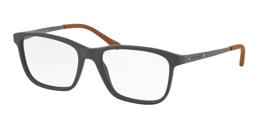 Ralph Lauren RL6173 Square Eyeglasses  5635-MATTE GREY 56-18-145 - Color Map grey