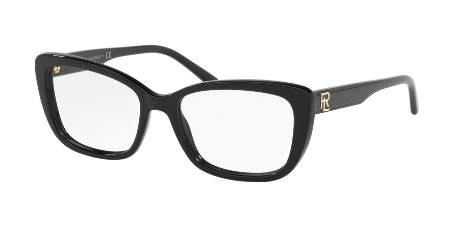 Ralph Lauren RL6178 Butterfly Eyeglasses  5001-BLACK 51-17-145 - Color Map black