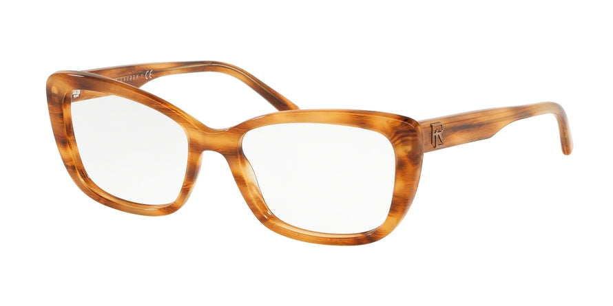 Ralph Lauren RL6178 Butterfly Eyeglasses  5703-NEW STRIPED HAVANA 53-17-145 - Color Map havana