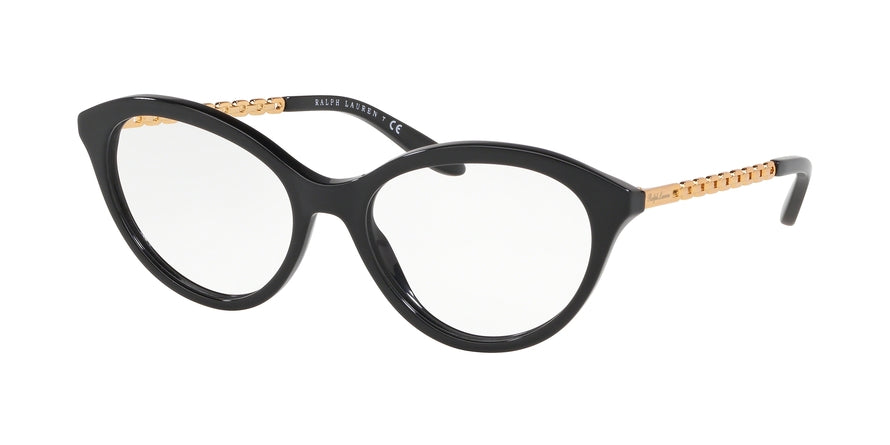 Ralph Lauren RL6184 Butterfly Eyeglasses  5001-BLACK 54-17-140 - Color Map black