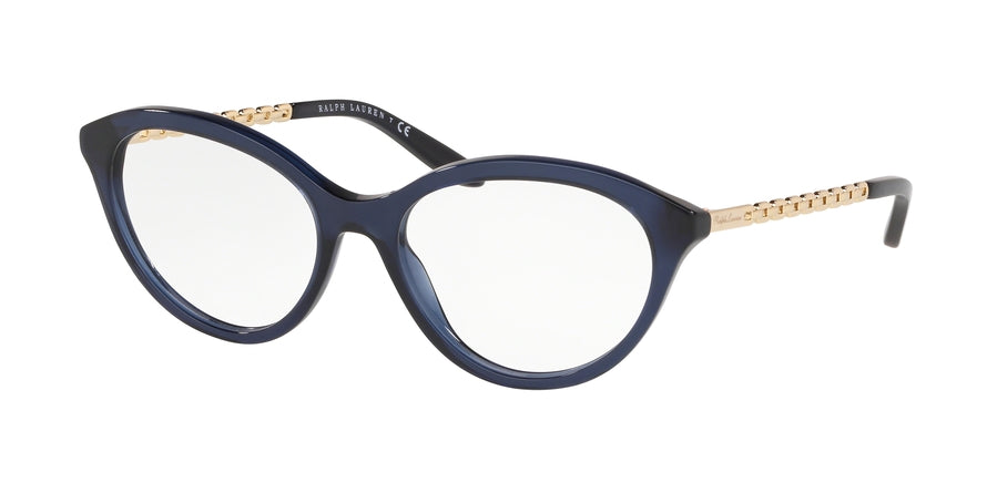 Ralph Lauren RL6184 Butterfly Eyeglasses  5742-NIGHT BLUE OPALIN 54-17-140 - Color Map blue