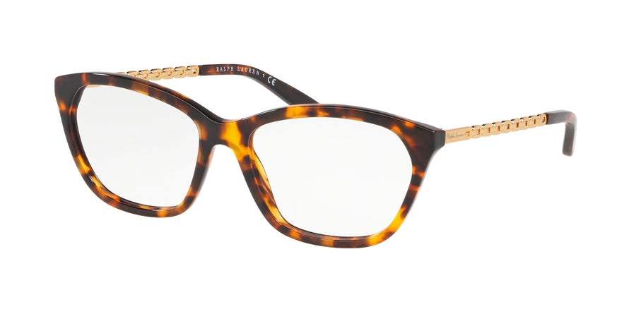 Ralph Lauren RL6185 Square Eyeglasses  5249-ANTIQUE HAVANA 55-16-140 - Color Map havana