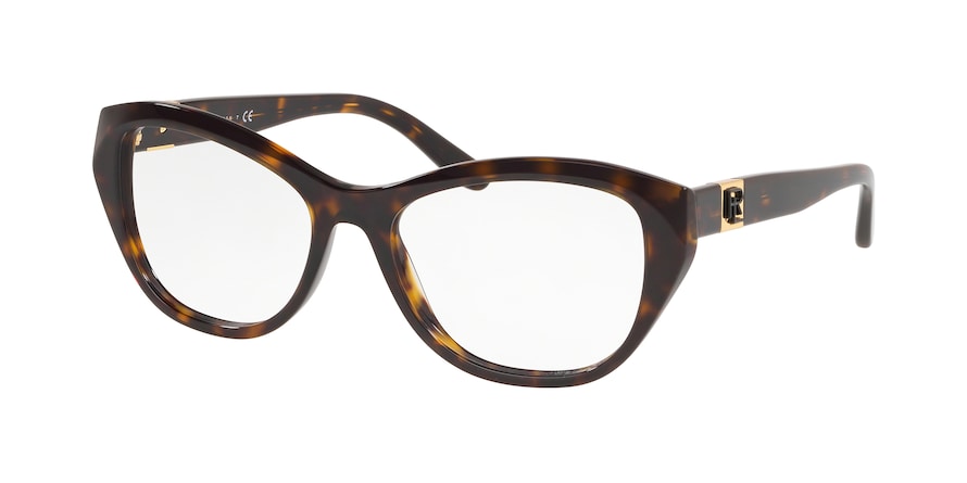Ralph Lauren RL6187 Square Eyeglasses  5003-DARK HAVANA 54-17-140 - Color Map havana