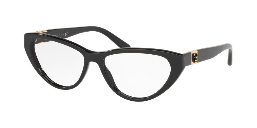 Ralph Lauren RL6188 Cat Eye Eyeglasses  5001-BLACK 55-15-140 - Color Map black