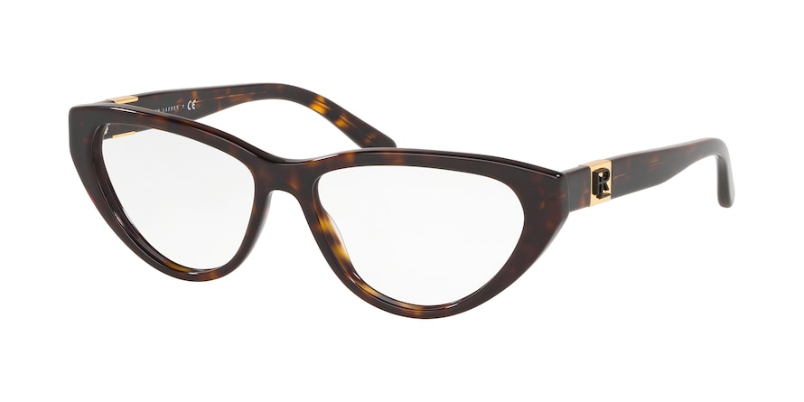 Ralph Lauren RL6188 Cat Eye Eyeglasses  5003-DARK HAVANA 55-15-140 - Color Map havana