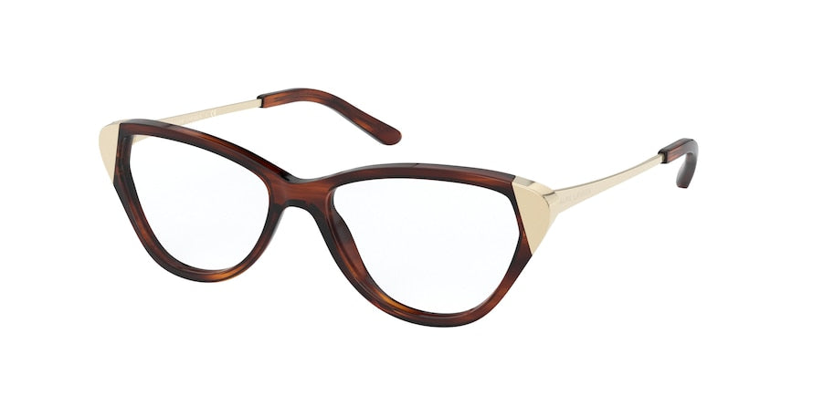 Ralph Lauren RL6191 Cat Eye Eyeglasses  5007-STRIPPED HAVANA 53-15-140 - Color Map havana