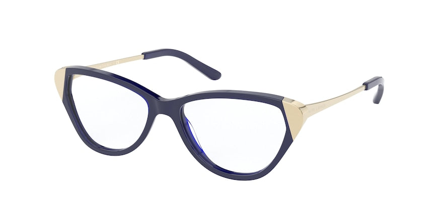 Ralph Lauren RL6191 Cat Eye Eyeglasses  5795-TRANSPARENT BLUE 53-15-140 - Color Map blue