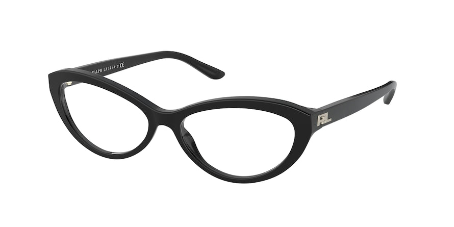 Ralph Lauren RL6193 Oval Eyeglasses  5001-BLACK 54-15-140 - Color Map black