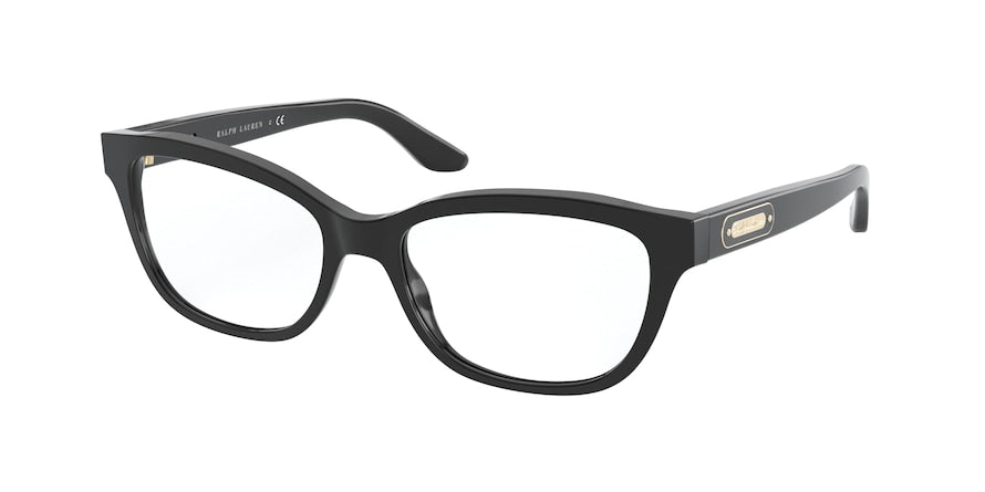 Ralph Lauren RL6194 Square Eyeglasses  5001-BLACK 54-17-140 - Color Map black
