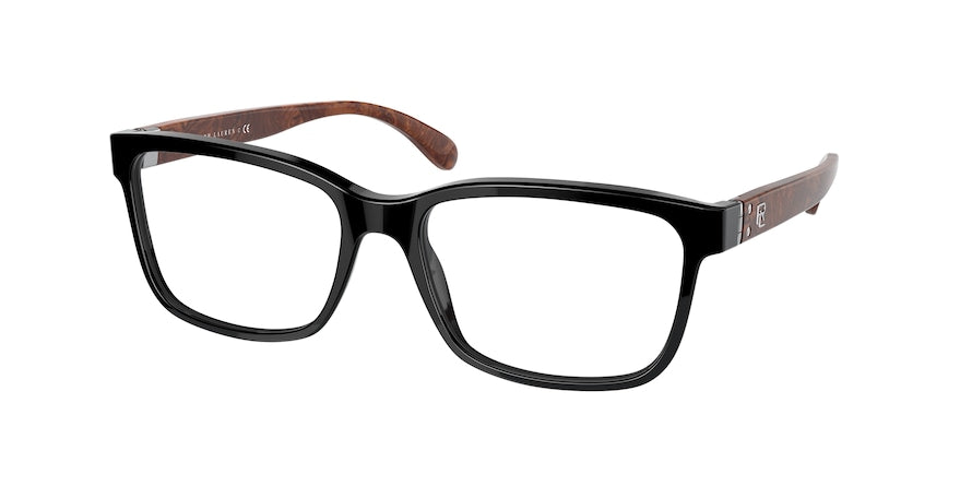 Ralph Lauren RL6214 Pillow Eyeglasses  5398-SHINY BLACK 56-17-140 - Color Map black
