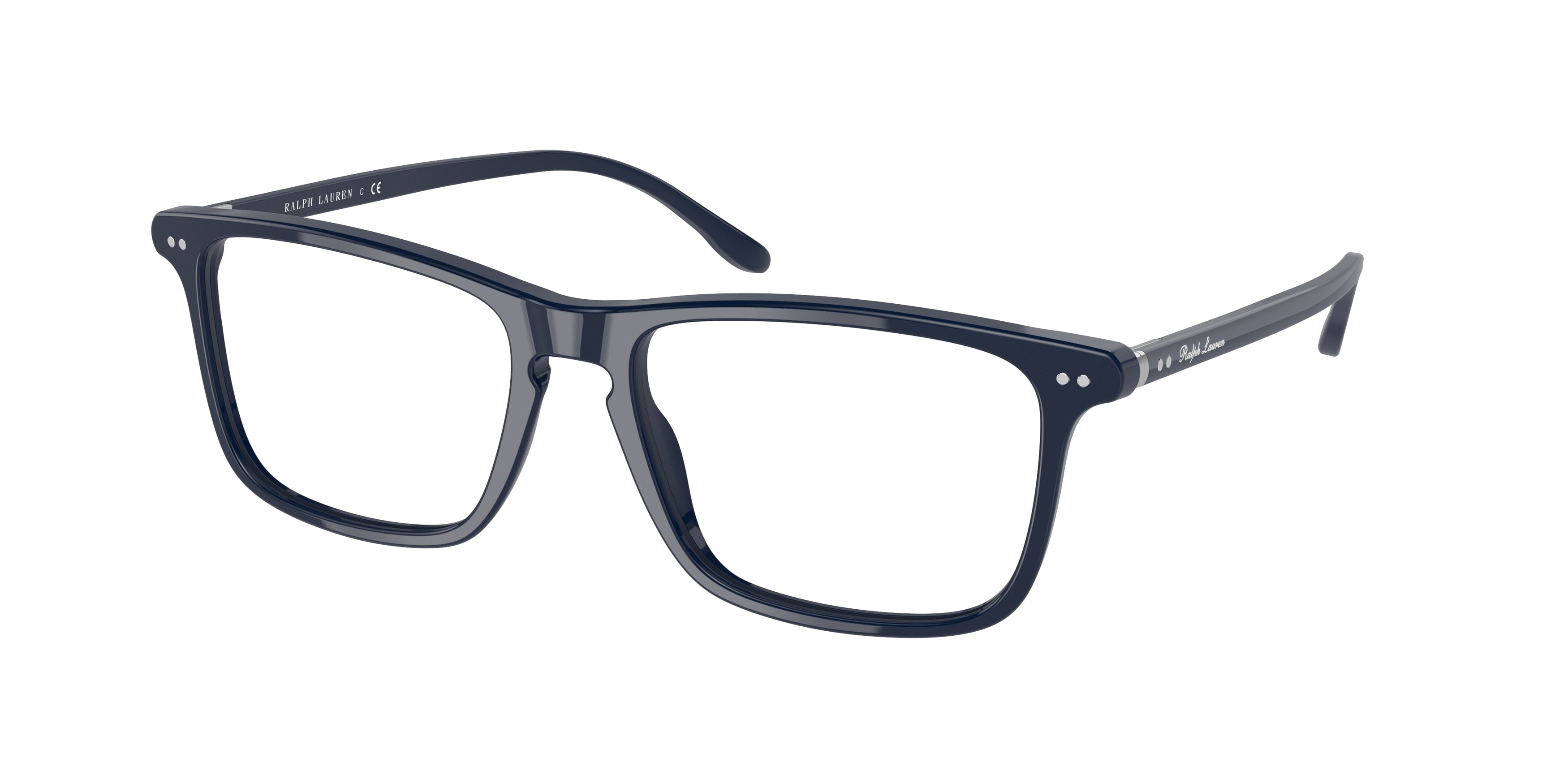 Ralph Lauren RL6220 Rectangle Eyeglasses  5586-Shiny Blue 55-145-17 - Color Map Blue